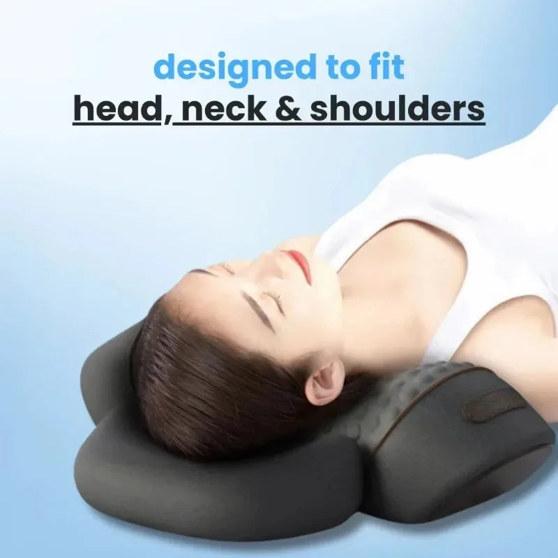 3-in-1 Neck Massager Pillow – Heat, Vibration & Support