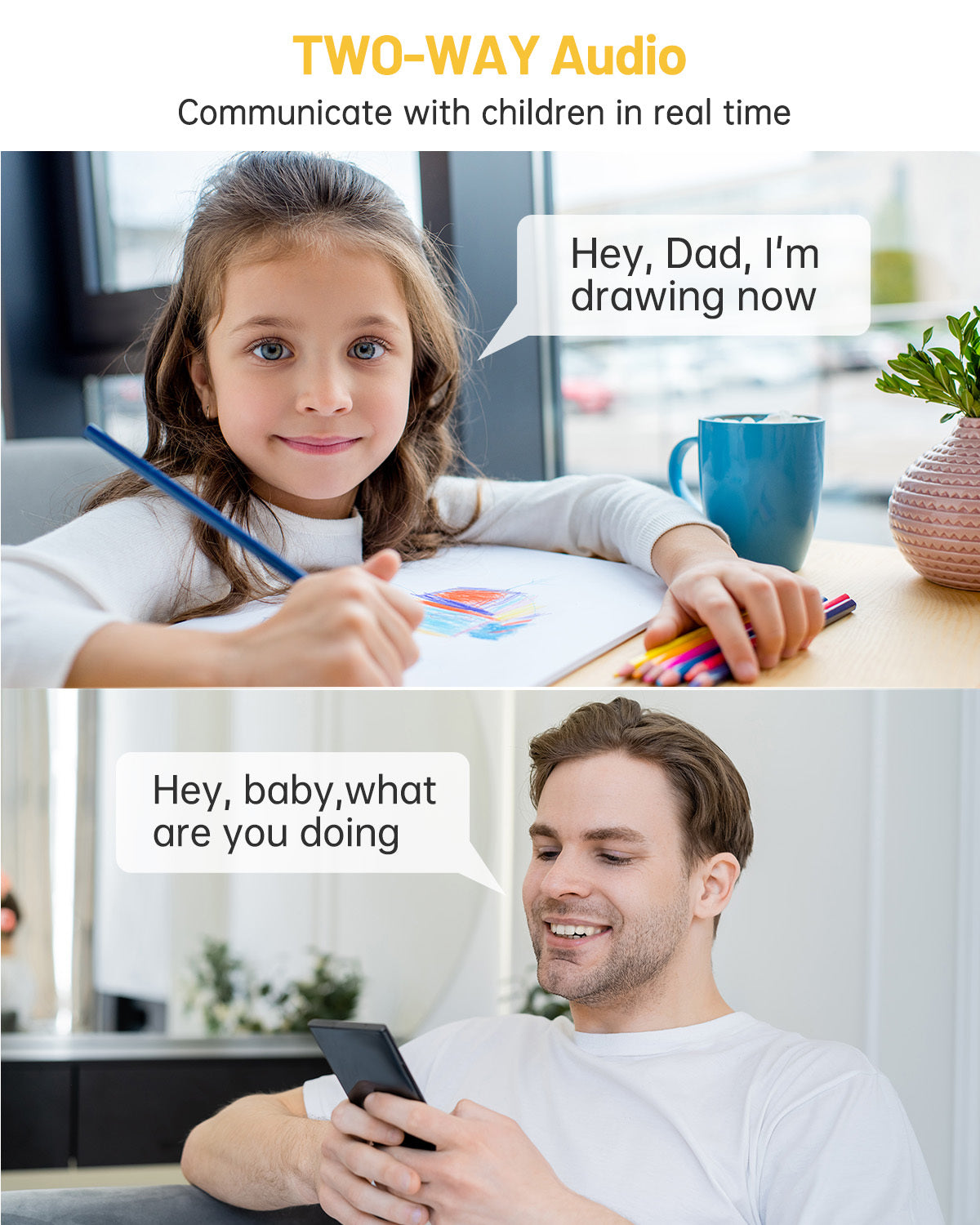 Smart WiFi IP Camera – 3MP Robot CCTV Baby Monitor