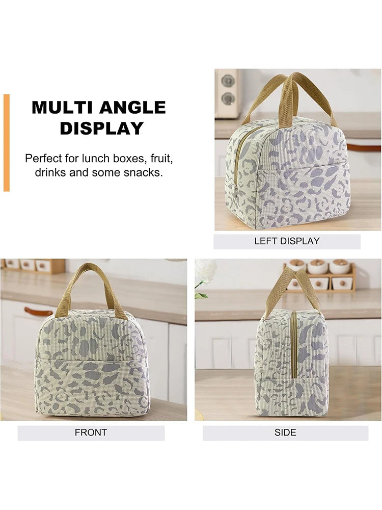 1 Pack of Ink Pattern Insulation Bag, Bento Bag, Lunch Box Bag, Outdoor Travel Ice Pack, Picnic Bag, Lunch Bag