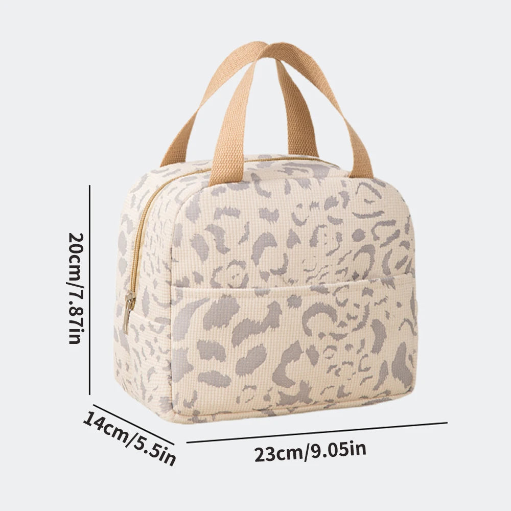 1 Pack of Ink Pattern Insulation Bag, Bento Bag, Lunch Box Bag, Outdoor Travel Ice Pack, Picnic Bag, Lunch Bag
