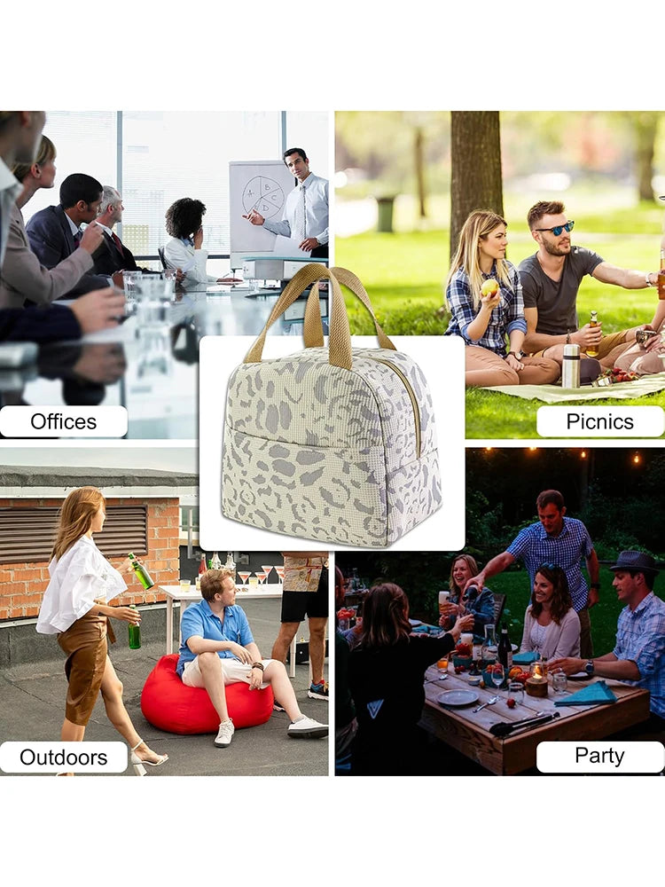 1 Pack of Ink Pattern Insulation Bag, Bento Bag, Lunch Box Bag, Outdoor Travel Ice Pack, Picnic Bag, Lunch Bag