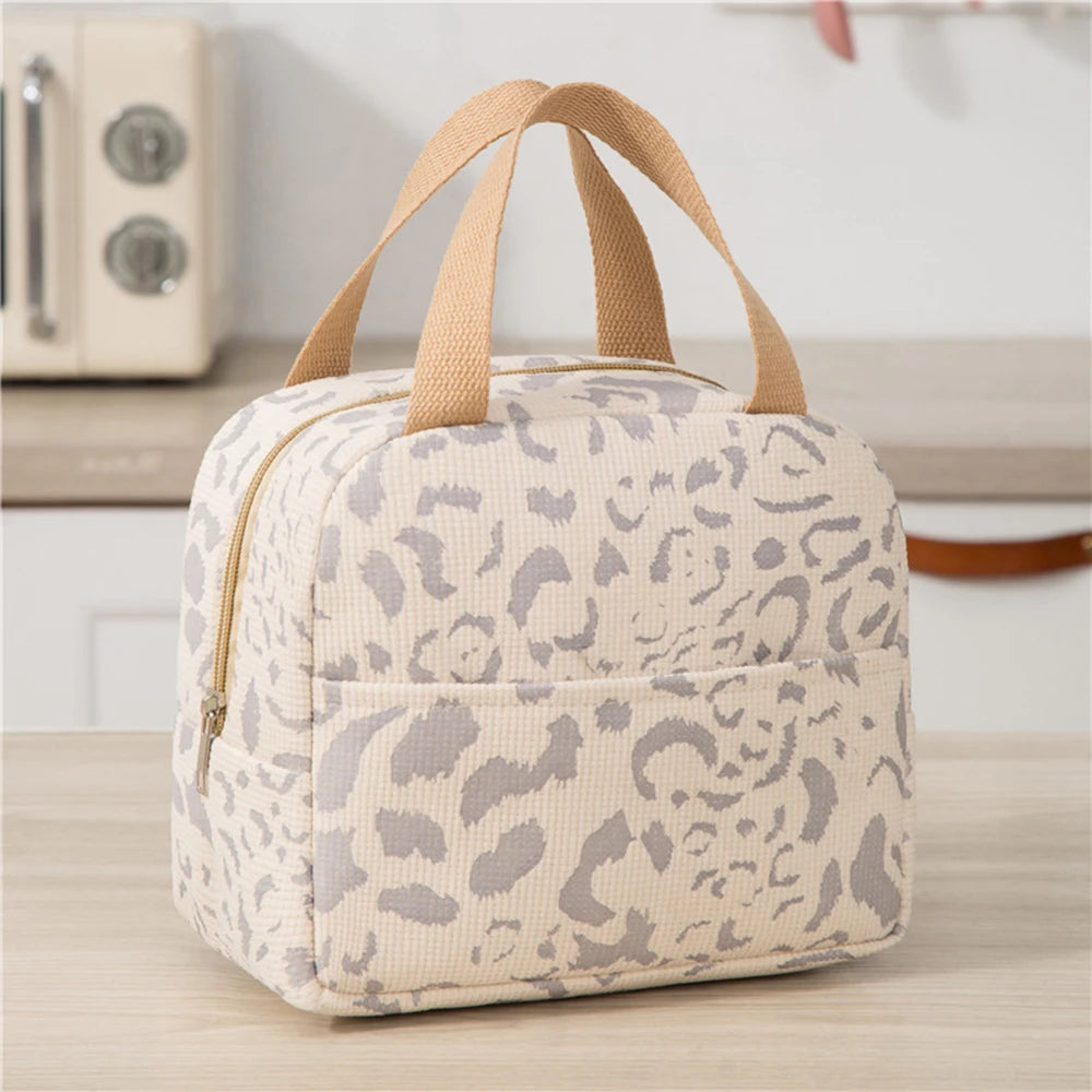 1 Pack of Ink Pattern Insulation Bag, Bento Bag, Lunch Box Bag, Outdoor Travel Ice Pack, Picnic Bag, Lunch Bag
