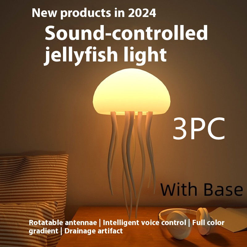 LED Jellyfish Mood Lamp – Night Light for Bedroom & Desk