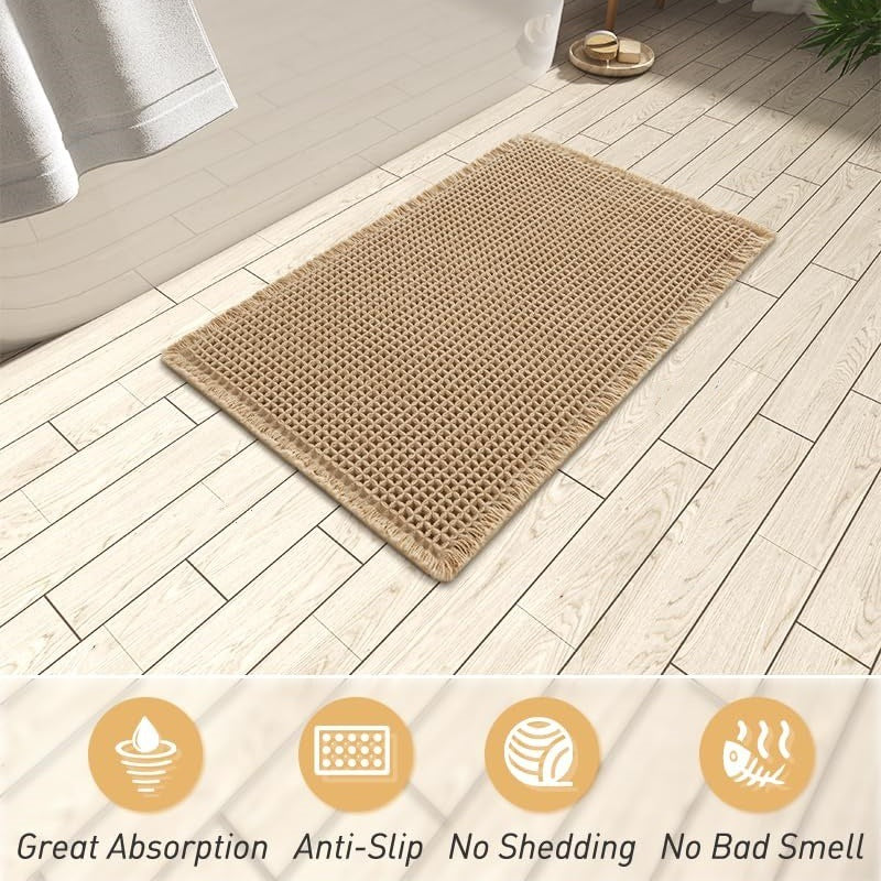Absorbent Non-slip Bathroom Floor Easy To Clean Carpet