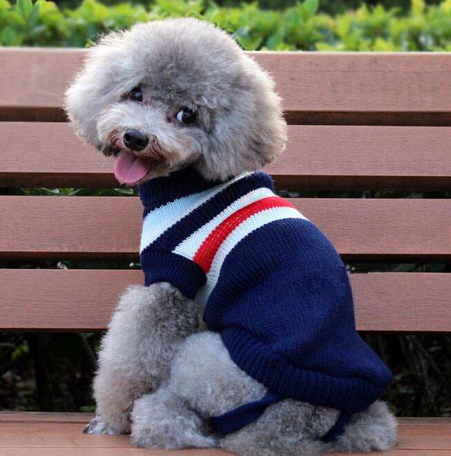 Manufacturers Selling Dog Clothes Pet Dogsweater Sweater Knitted Winter Clothes Teddy Bichon Puppy
