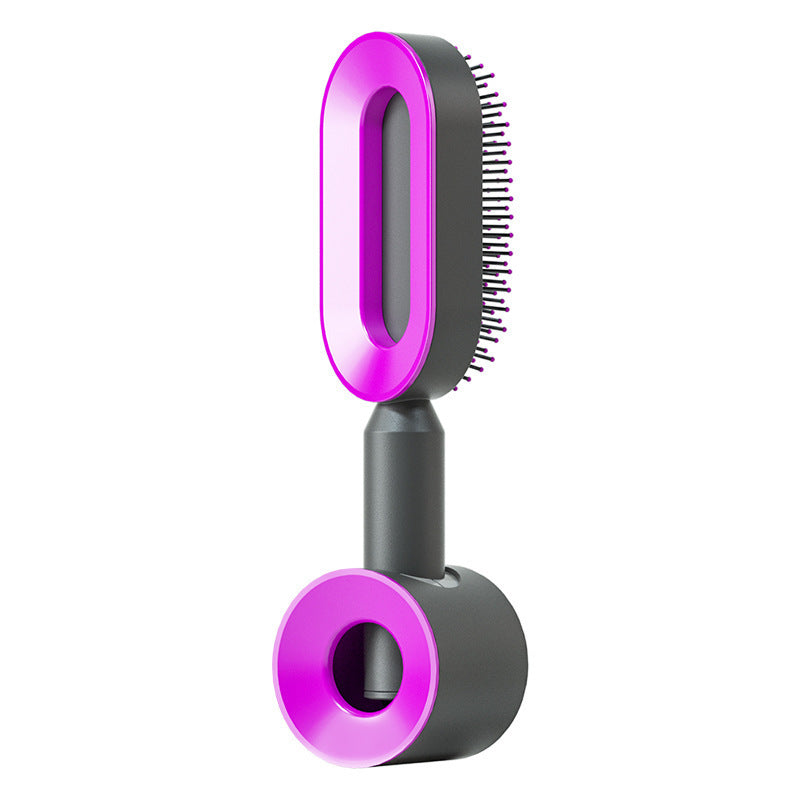 Self-Cleaning Hair Brush – Anti-Static Scalp Massage Comb