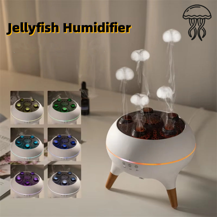 Ultrasonic Jellyfish Humidifier – Smart Aroma Diffuser
