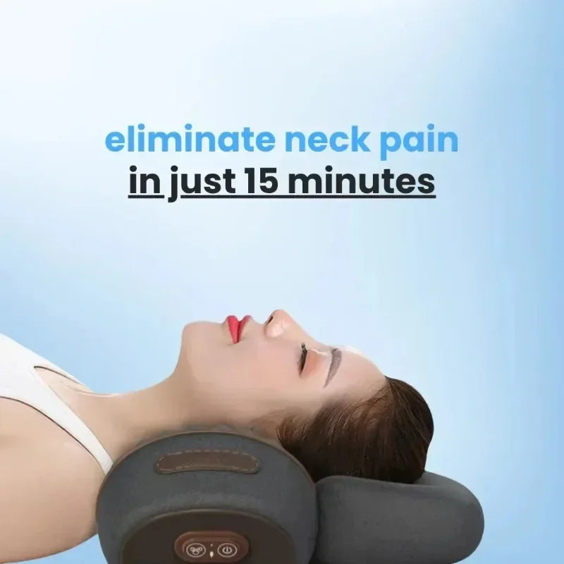 3-in-1 Neck Massager Pillow – Heat, Vibration & Support