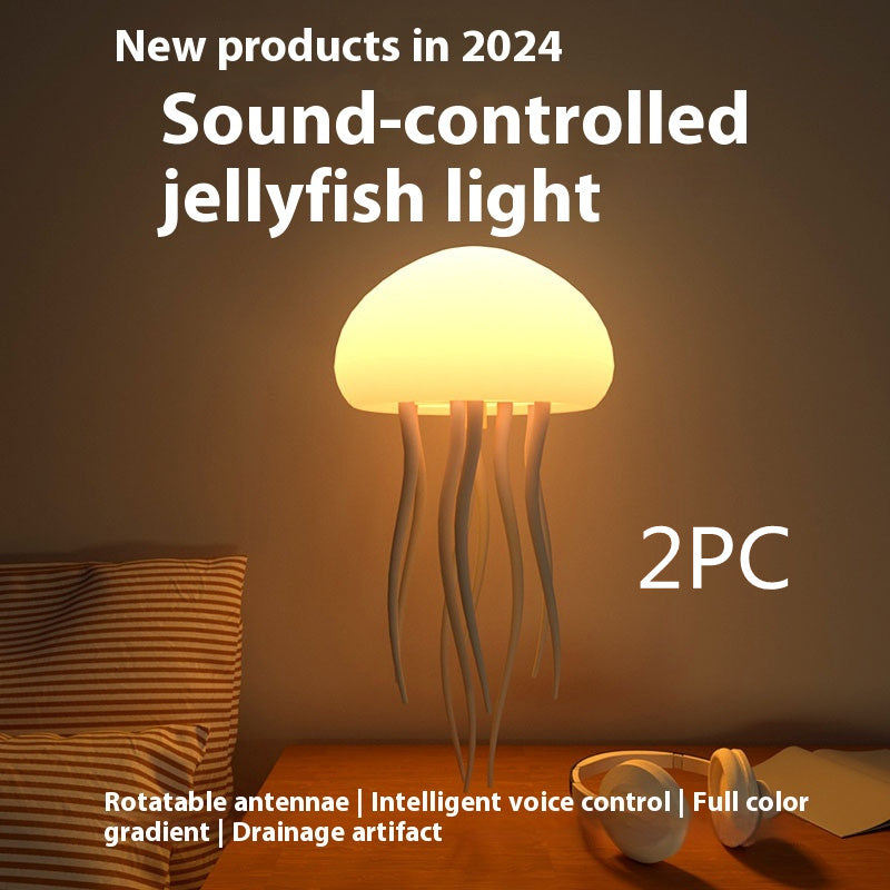 LED Jellyfish Mood Lamp – Night Light for Bedroom & Desk
