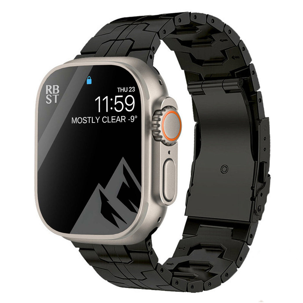 Titanium Alloy Watch Strap – Iron Man Safety Clasp Band