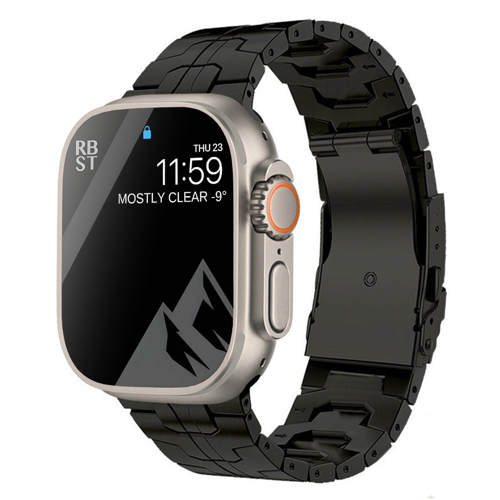 Titanium Alloy Watch Strap – Iron Man Safety Clasp Band