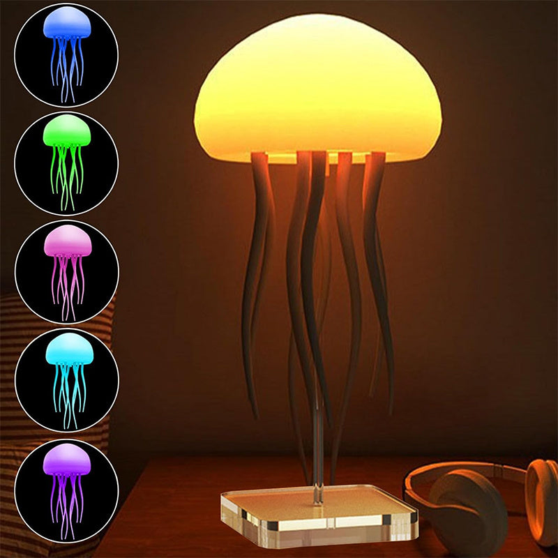 LED Jellyfish Mood Lamp – Night Light for Bedroom & Desk