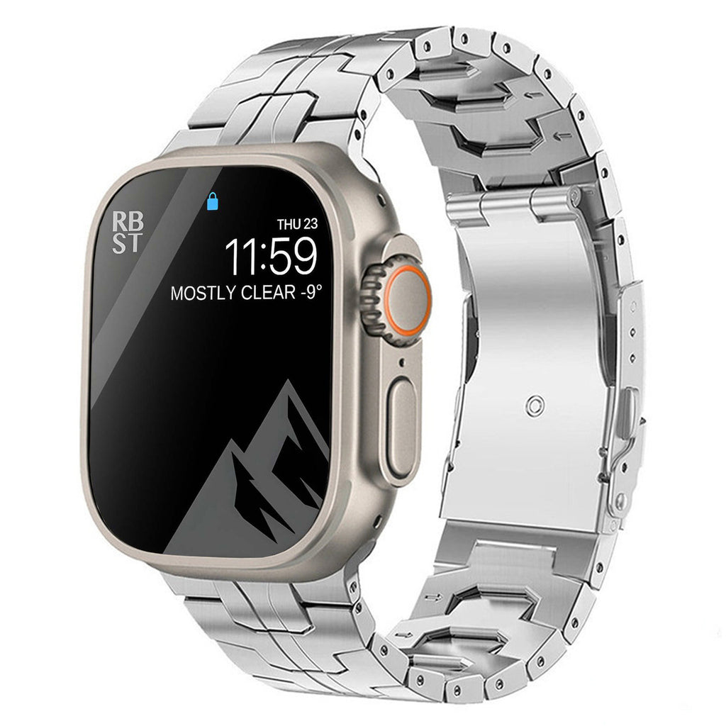 Titanium Alloy Watch Strap – Iron Man Safety Clasp Band