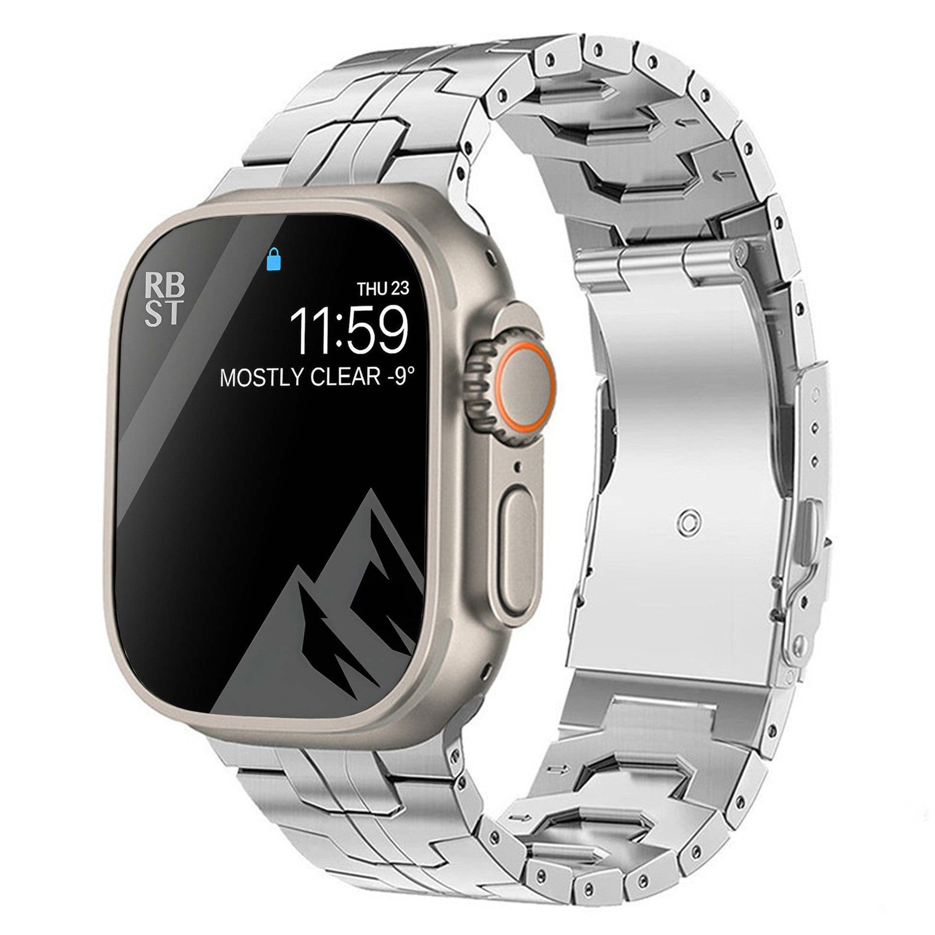 Titanium Alloy Watch Strap – Iron Man Safety Clasp Band