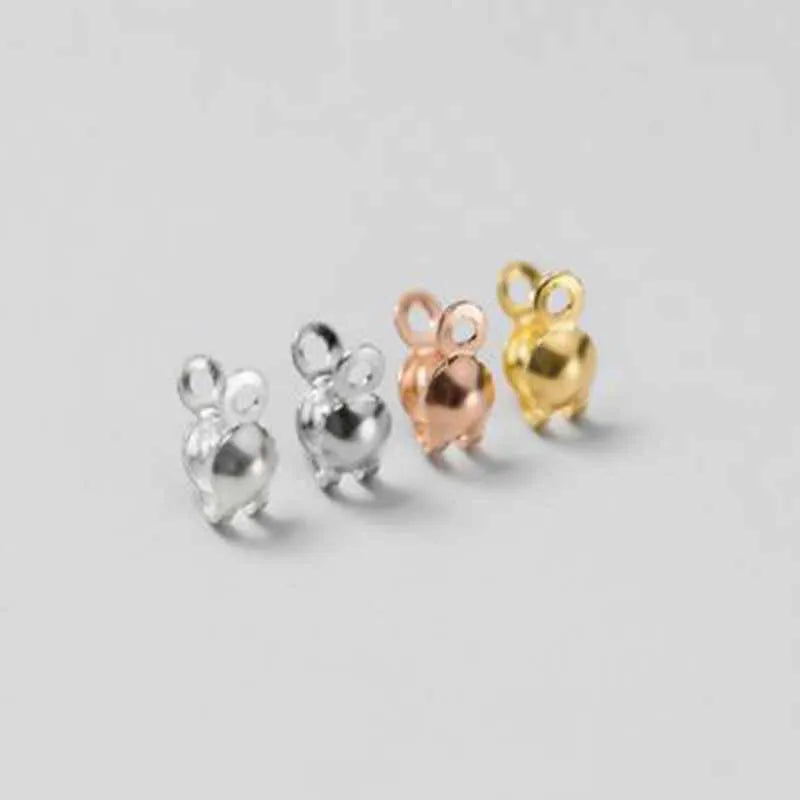 925 Sterling Silver End Beads & Crimp Clasps – 10pcs Jewelry Making Connectors