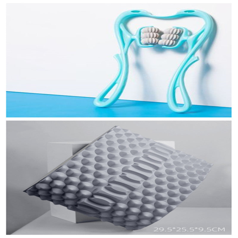 Six-Wheel Neck Massager – Manual Roller Massage Tool