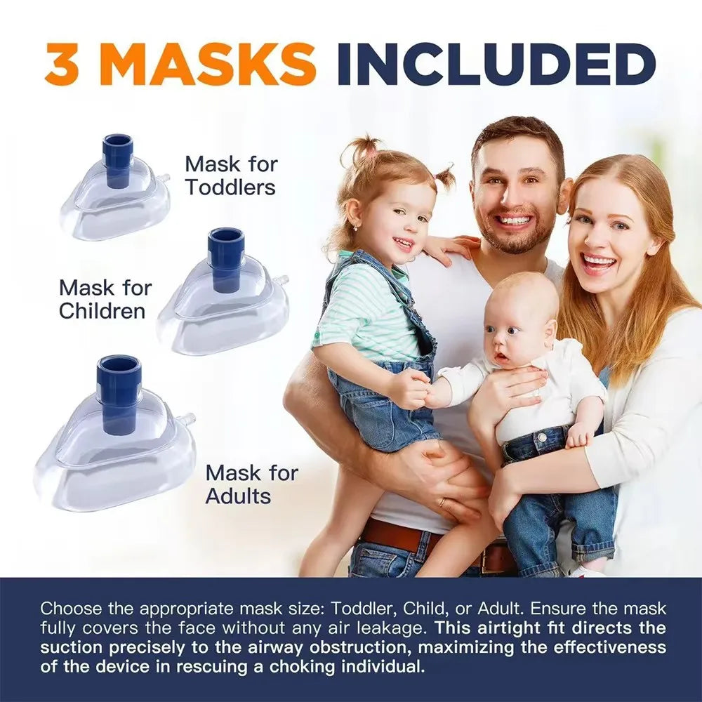 Choking Rescue Device – Emergency Suction First Aid Kit for Adults & Children