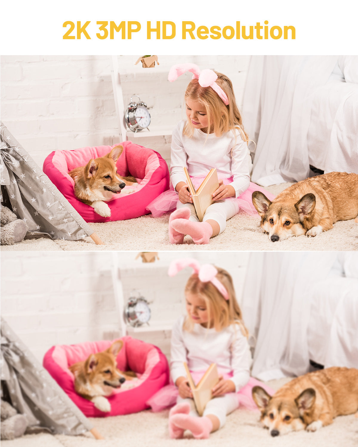 Smart WiFi IP Camera – 3MP Robot CCTV Baby Monitor