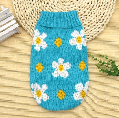 Manufacturers Selling Dog Clothes Pet Dogsweater Sweater Knitted Winter Clothes Teddy Bichon Puppy