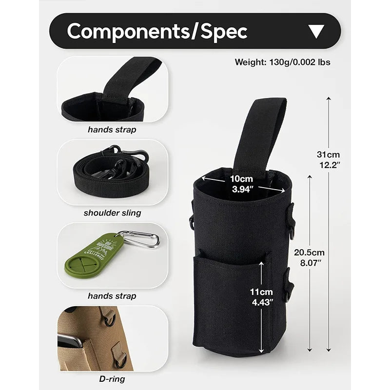 Magnetic Water Bottle Holder – Gym Bottle Sleeve with Built-In Magnet