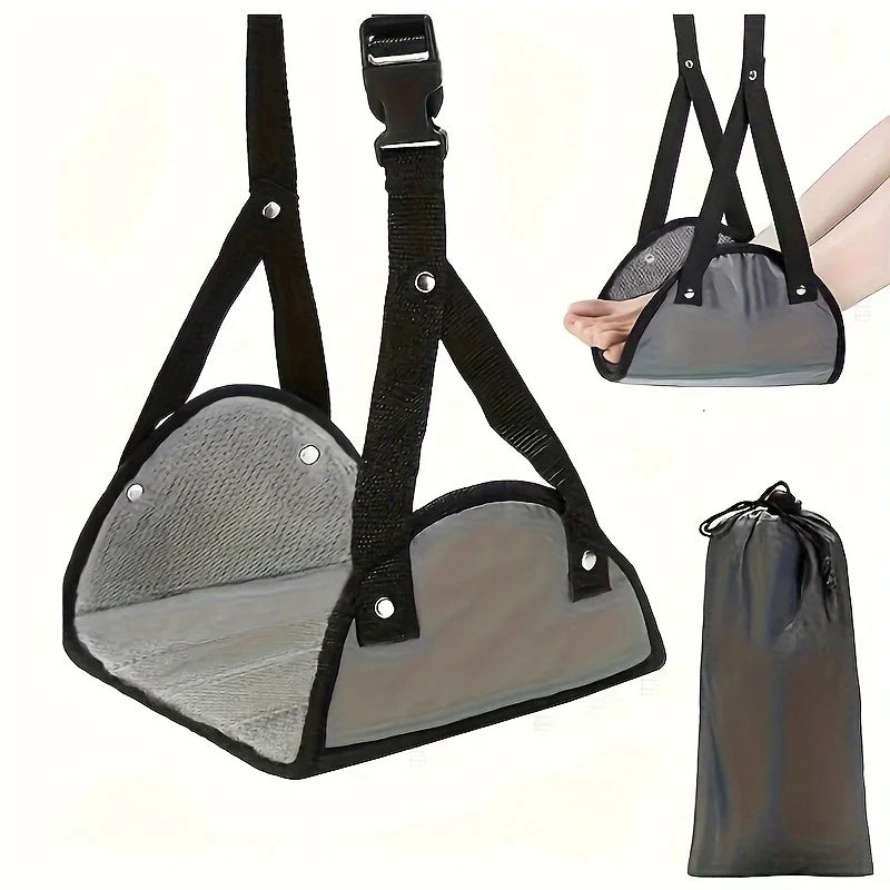 Adjustable Foot Hammock – Travel & Office Leg Rest