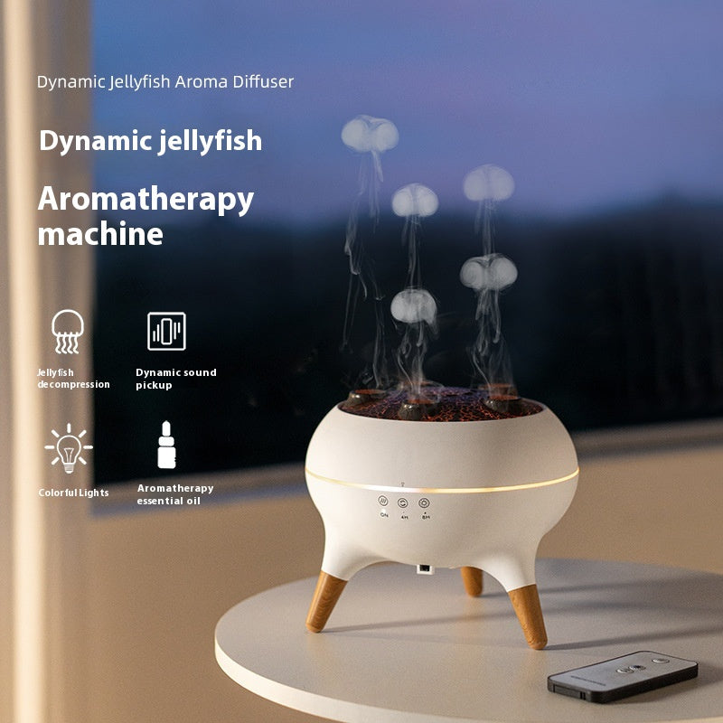 Ultrasonic Jellyfish Humidifier – Smart Aroma Diffuser