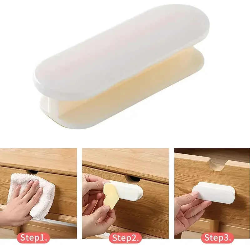 2 PCS Self Adhesive Handles for Window Cabinet Drawer Ideal for Door Wardrobe Sliding Door Organizing Auxiliary Device