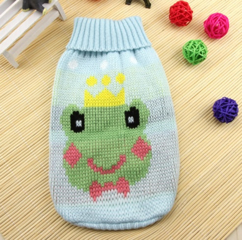 Manufacturers Selling Dog Clothes Pet Dogsweater Sweater Knitted Winter Clothes Teddy Bichon Puppy