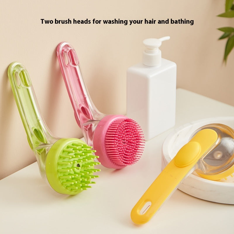 Pet Bath Brush – Long Handle Grooming Brush for Dogs & Cats