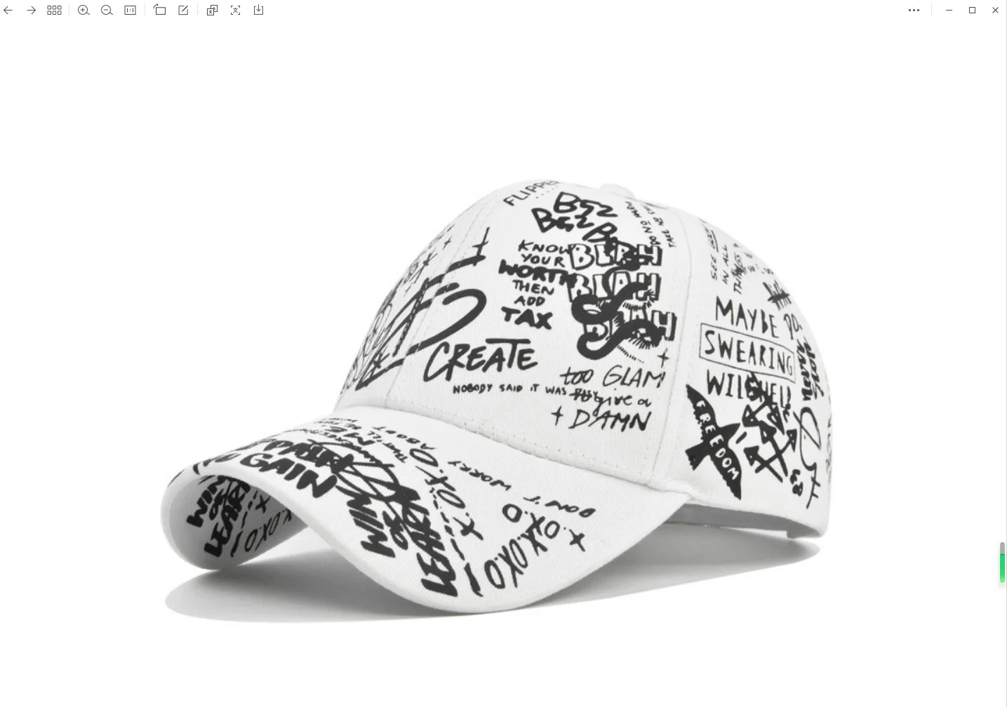 Unisex Letter Geometry Printing Snapback Baseball Caps Spring and Autumn Outdoor Adjustable Casual Hats Sunscreen Hat