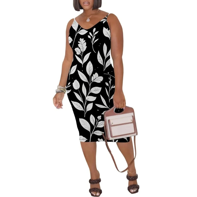 Womens Summer Short Sundress Plus Size Tank Sleeveless T-Shirt Midi Dress Beach Loose Fit Casual Dress