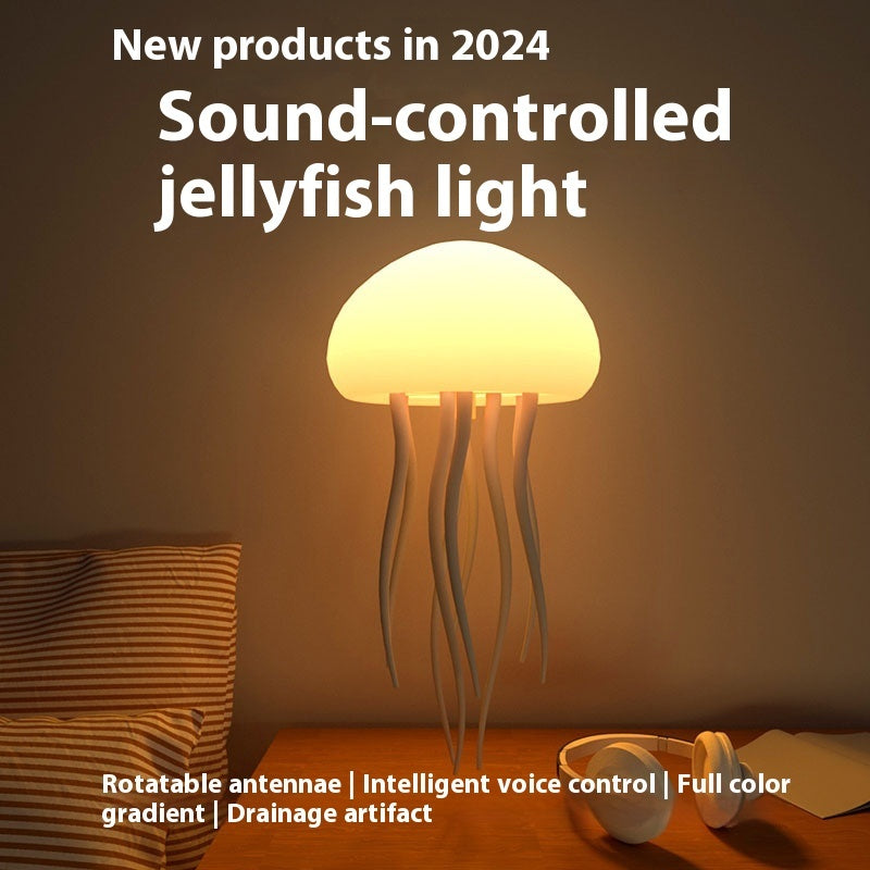 LED Jellyfish Mood Lamp – Night Light for Bedroom & Desk