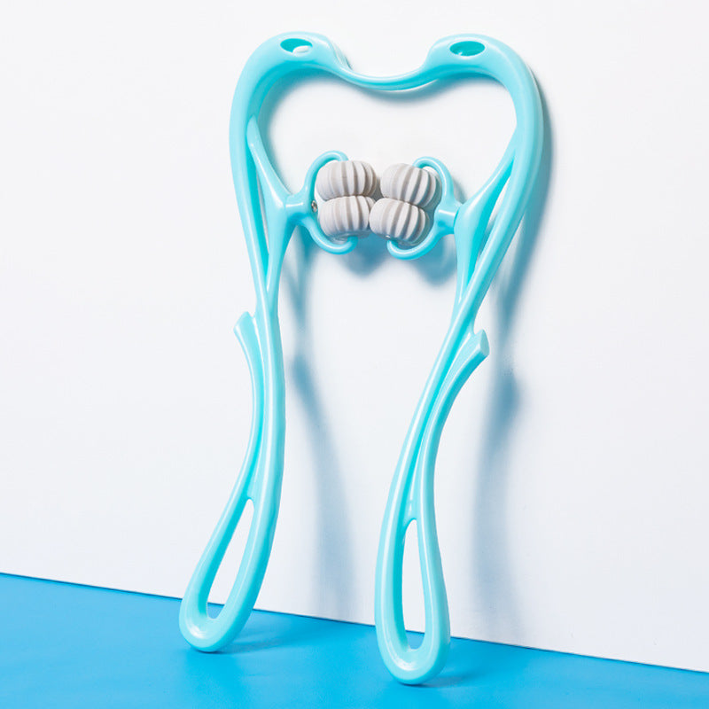 Six-Wheel Neck Massager – Manual Roller Massage Tool