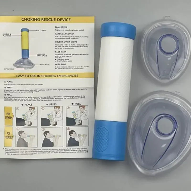 Anti-Choking Device – Portable First Aid Suction Kit for Kids & Adults