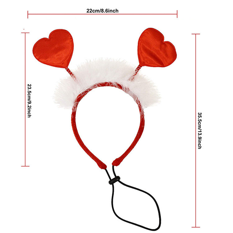 Valentine’s Day Pet Accessories – Dog Scarf & Hairband
