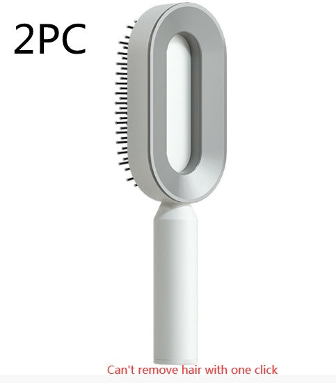 Self-Cleaning Hair Brush – Anti-Static Scalp Massage Comb