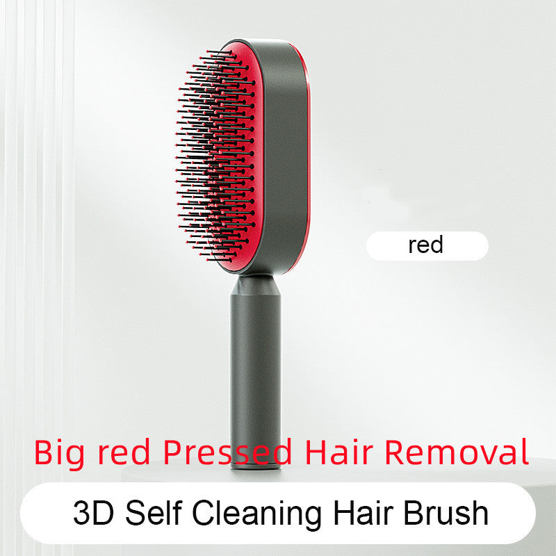 Self-Cleaning Hair Brush – Anti-Static Scalp Massage Comb