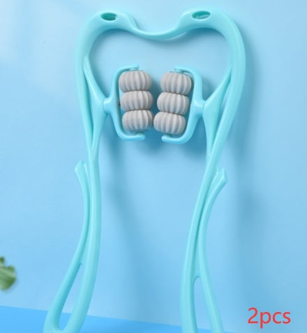 Six-Wheel Neck Massager – Manual Roller Massage Tool