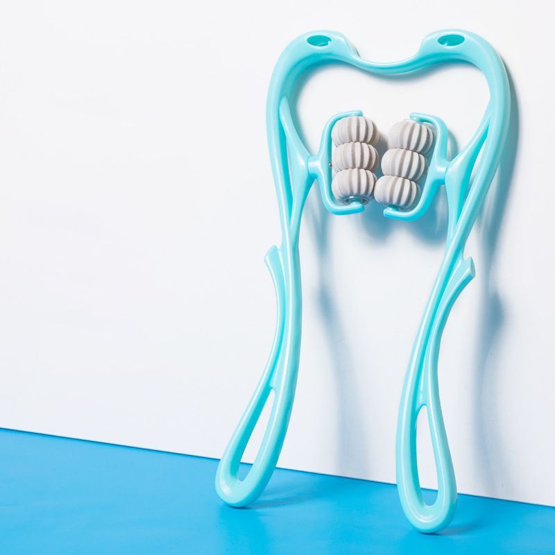 Six-Wheel Neck Massager – Manual Roller Massage Tool