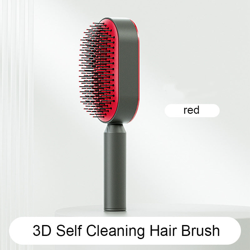 Self-Cleaning Hair Brush – Anti-Static Scalp Massage Comb