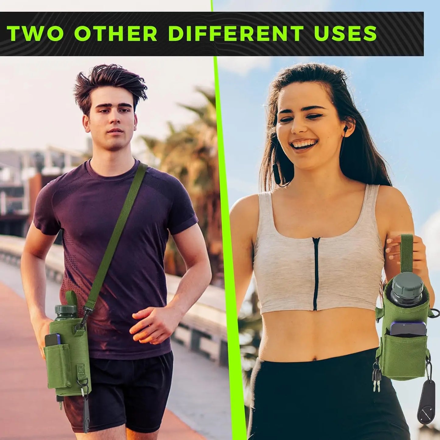 Magnetic Water Bottle Holder – Gym Bottle Sleeve with Built-In Magnet