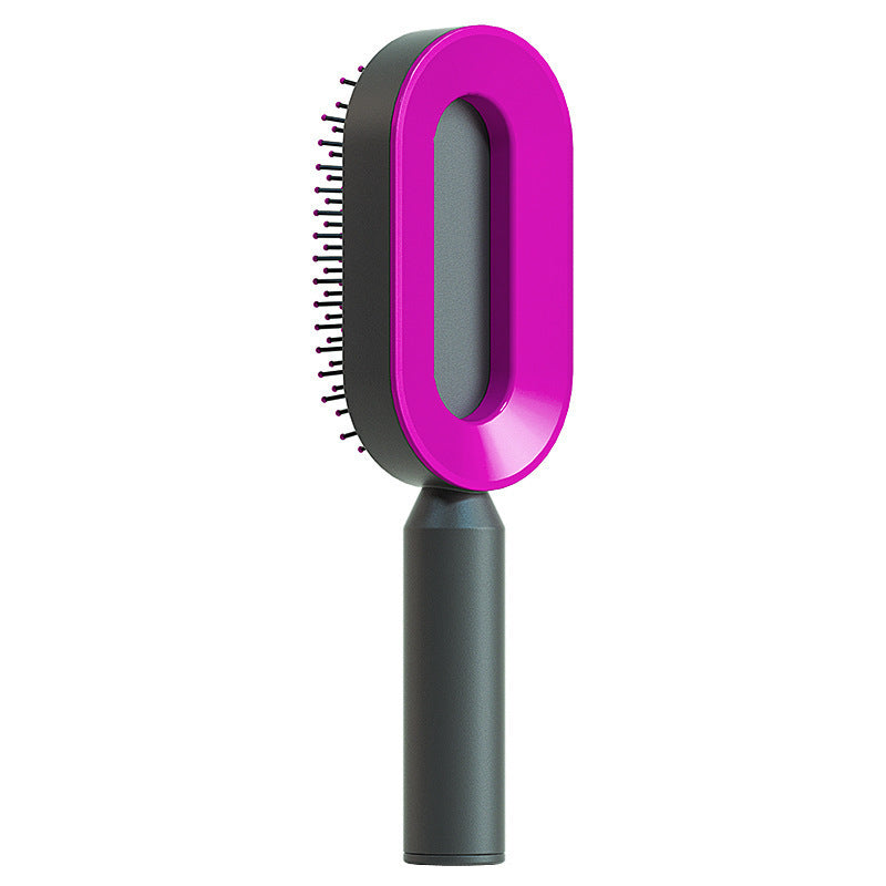 Self-Cleaning Hair Brush – Anti-Static Scalp Massage Comb