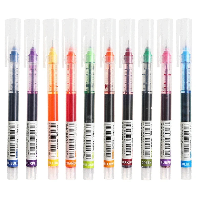 Gel Ink Pens Set – 10pcs Fine Point Writing Pens