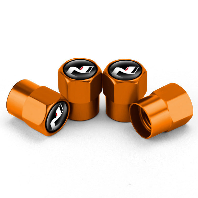 Hyundai Tire Valve Caps – Aluminum Alloy (4pcs)